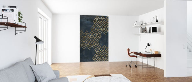 PHOTOWALL / Deco Pattern in Blue (e324928)