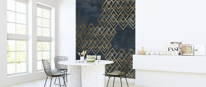 PHOTOWALL / Deco Pattern in Blue (e324928)