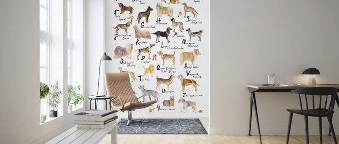 PHOTOWALL / Dog Alphabet (e324706)