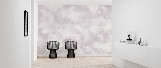 PHOTOWALL / Clouds and Birds - Pink (e327096)