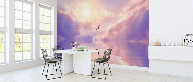 PHOTOWALL / Seagull and Violet Clouds (e325025)