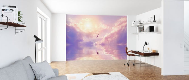 PHOTOWALL / Seagull and Violet Clouds (e325025)