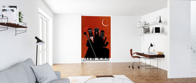 PHOTOWALL / Casablanca Jazz - Red (e327740)