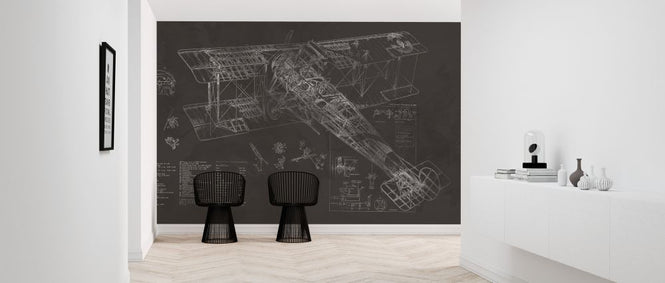 PHOTOWALL / Avro 504K Airplane - Dark (e327984)