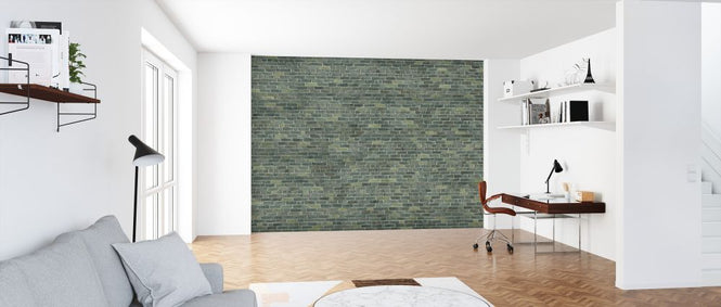 PHOTOWALL / Green Brick Wall (e327996)