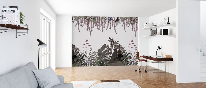 PHOTOWALL / Tropical Fauna - Violet (e328286)