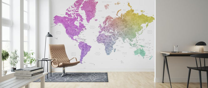 PHOTOWALL / World Map with Countries (e325714)