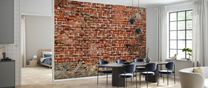 PHOTOWALL / Collapsed and Repaired Brick Wall (e328443)