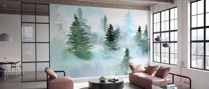 PHOTOWALL / Foggy Evergreens II (e327173)