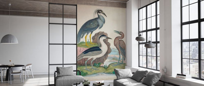 PHOTOWALL / Antique Heron &amp; Waterbirds I (e327392)