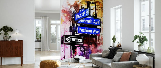 PHOTOWALL / Nyc Watercolor - Directions (e328572)