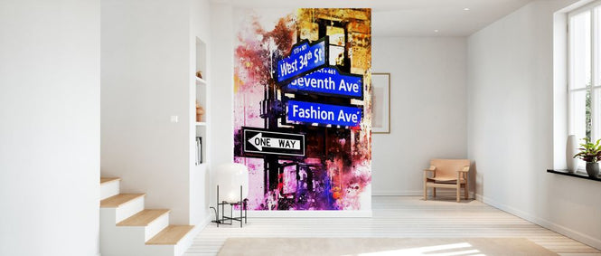 PHOTOWALL / Nyc Watercolor - Directions (e328572)