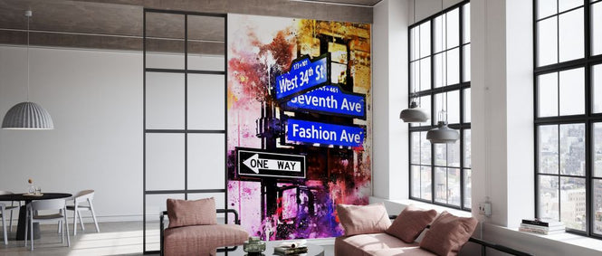PHOTOWALL / Nyc Watercolor - Directions (e328572)