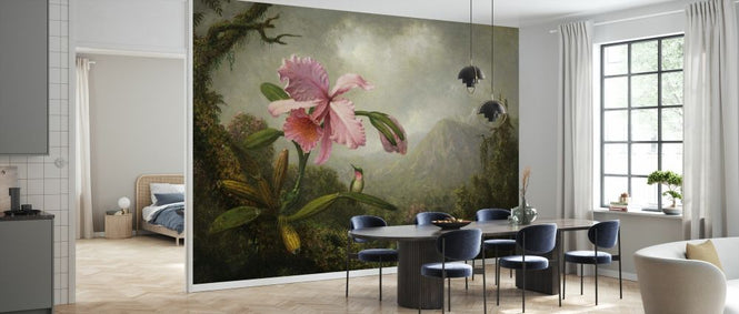 PHOTOWALL / Orchid and Hummingbird (e328319)