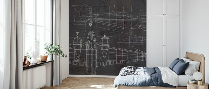 PHOTOWALL / Plane Blueprint (e327915)