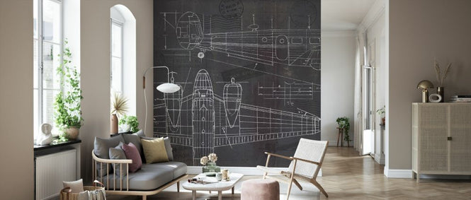 PHOTOWALL / Plane Blueprint (e327915)