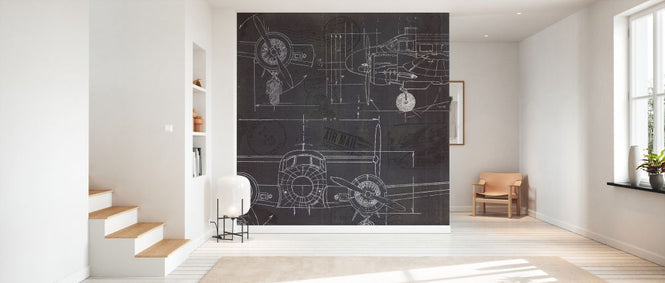 PHOTOWALL / Plane Blueprint II (e327916)