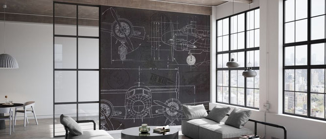 PHOTOWALL / Plane Blueprint II (e327916)