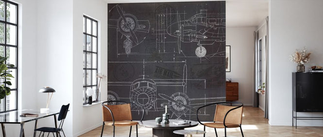 PHOTOWALL / Plane Blueprint II (e327916)