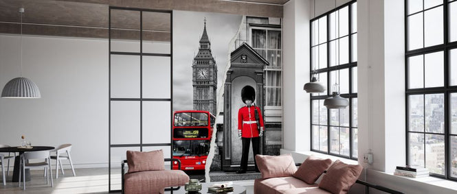 PHOTOWALL / Dual Torn Posters - Red London (e328652)
