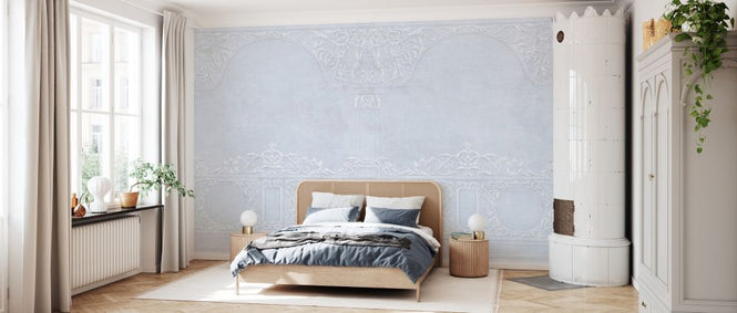PHOTOWALL / Florence Stucco Decoration - Blue (e329790)