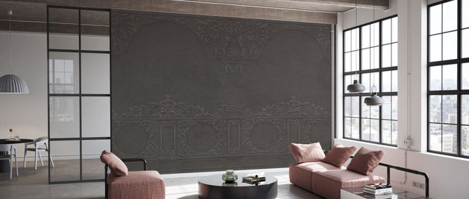 PHOTOWALL / Florence Stucco Decoration - Brown (e329791)