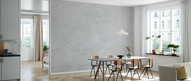 PHOTOWALL / Florence Stucco Decoration - Gray (e329793)