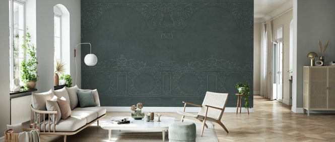 PHOTOWALL / Florence Stucco Decoration - Green (e329794)