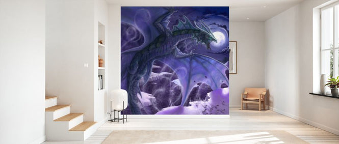 PHOTOWALL / White Dragon Flying over Penguins (e330177)