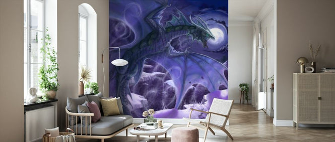 PHOTOWALL / White Dragon Flying over Penguins (e330177)