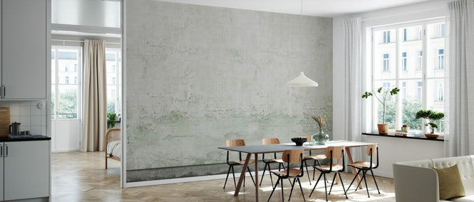 PHOTOWALL / Crumbling Wall - Greenish (e329974)