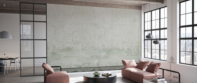 PHOTOWALL / Crumbling Wall - Greenish (e329974)