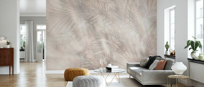 PHOTOWALL / Sunny Palm Shadows on Wall (e330217)