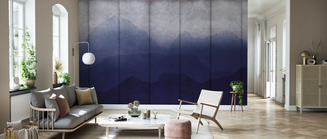 PHOTOWALL / Concrete Blue Topography (e330245)