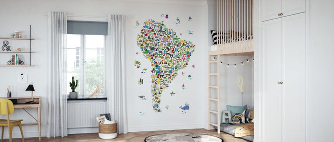 PHOTOWALL / Animal Map - South America (e330432)