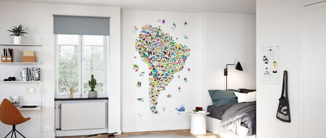 PHOTOWALL / Animal Map - South America (e330432)