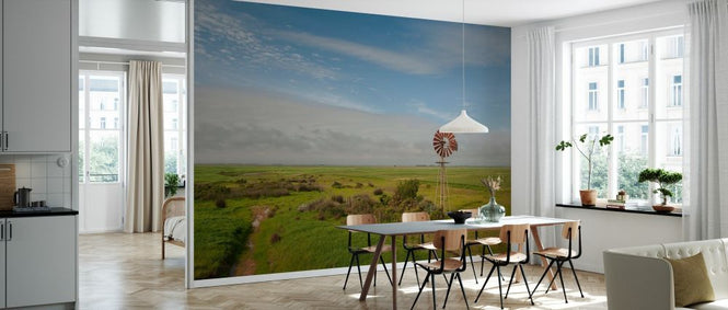 PHOTOWALL / Steppe with Windmill (e331478)