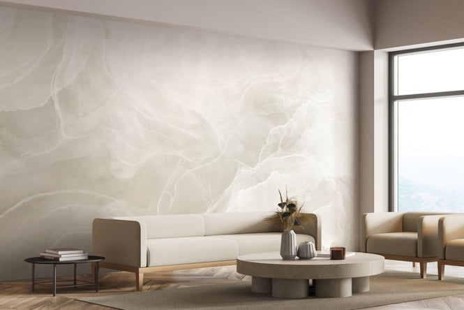 PHOTOWALL / Marble Breeze - Ivory (e332398)