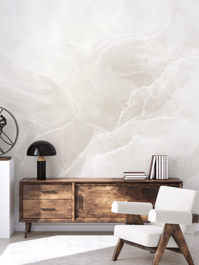 PHOTOWALL / Marble Breeze - Ivory (e332398)