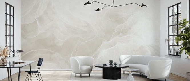 PHOTOWALL / Marble Breeze - Ivory (e332398)