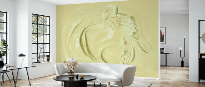 PHOTOWALL / Stirred Paint - Yellow (e333027)