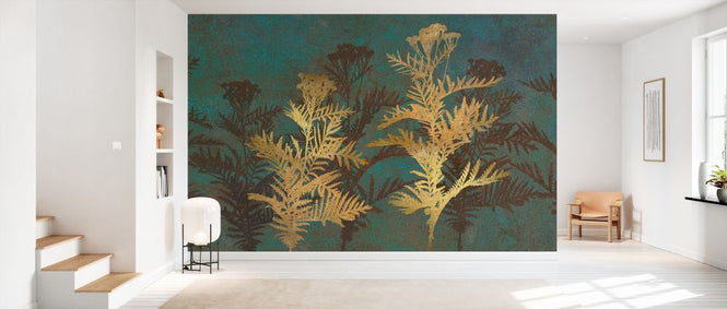 PHOTOWALL / Gold on Verdigris Tansy (e333200)