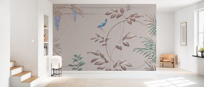 PHOTOWALL / Deco Leaves - Blush (e333850)