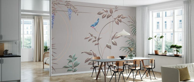 PHOTOWALL / Deco Leaves - Blush (e333850)