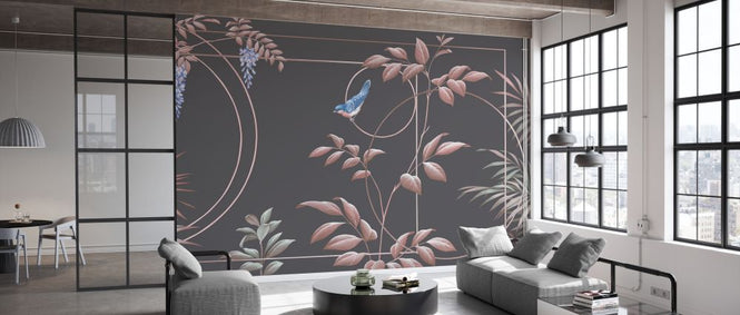 PHOTOWALL / Deco Leaves - Cacao (e333851)