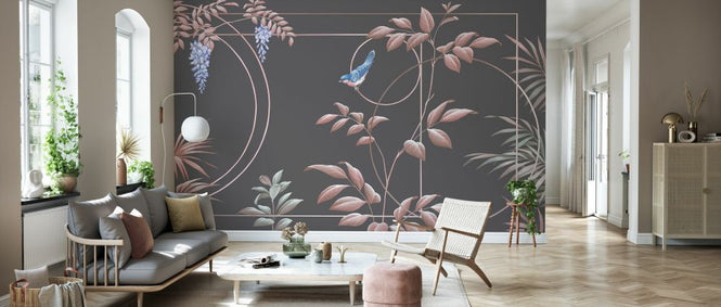 PHOTOWALL / Deco Leaves - Cacao (e333851)