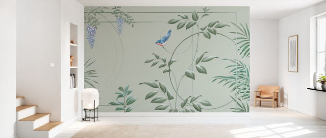 PHOTOWALL / Deco Leaves - Pale (e333856)