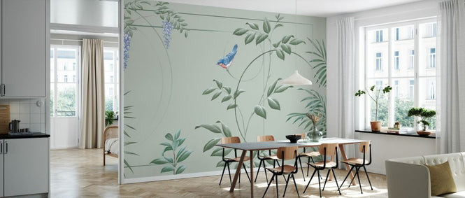 PHOTOWALL / Deco Leaves - Pale (e333856)