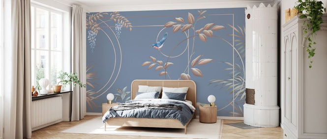 PHOTOWALL / Deco Leaves - Red Sea (e333858)