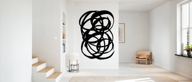 PHOTOWALL / Ink Scribble Black and White (e333893)
